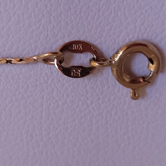 10k Solid Yellow Gold Chain, 17" Length, spring ring clasp. 💥FIRM PRICE💥 - Picture 5 of 5